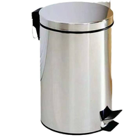 Petite poubelle ronde en métal pour salle de bain Poubelle pour salle de bain