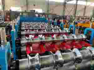 Hoàn toàn tự động hai lớp Tấm lợp cuộn tạo thành máy 1200mm cho ăn Chiều rộng cho xây dựng được thực hiện - Product Image 5