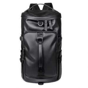 Custom logo Waterproof PU Leather Man Laptop <b>Backpack</b> High Quality Business Style <b>Backpack</b> Travel Overnight Duffel Bag for Men - Product Image 1