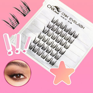 Aoshiman – Faux cils PBT <span class=keywords><strong>sans</strong></span> colle, <span class=keywords><strong>sans</strong></span> colleurs, avec bande en <span class=keywords><strong>coton</strong></span> <span class=keywords><strong>plastique</strong></span>, lot de 6, pour des yeux plus grands et un regard éclatant et attrayant - Product Image 2