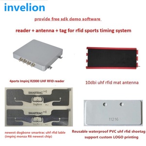 UHF RFID Running Timing <strong>Chip</strong> Dogbone 5-20m Long Range Impinj Monza R6P <strong>Chip</strong> Sports Timing System Stick On Athletes Bib Number - Product Image 2