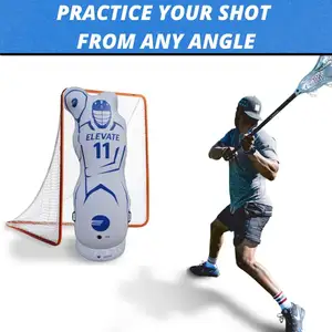 4 'Lacrosse Bounce Back Rebounder Pitch Back Ball Return Pantalla de entrenamiento