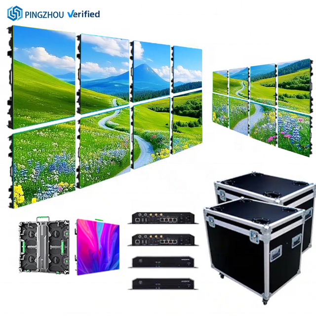 500x1000mm Indoor Outdoor P2.6 P2.9 P3.91 P4.0 Giant LED Wall Screen Seamless Connection Rental LED Display Screen Elevator IP65
