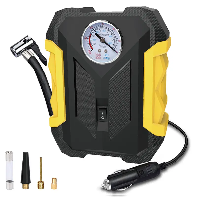 cigarette lighter pump Digital Air Pump Electric Digital Display Lighting Cigarette Lighter Type  DC12V Tire Inflator Portable Air Pump