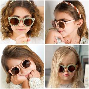 Gafas de Sol Redondas con Protección UV400 para Niños, con Logotipo Personalizado, Color de Panel Bonito, para Bebés y Niñas, Protección Solar para Exteriores - Product Image 2