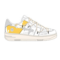 Chaussures de Skate Décontractées Personnalisées de Style Hip Hop en Cuir, Conçues par le Fabricant et Designer Original