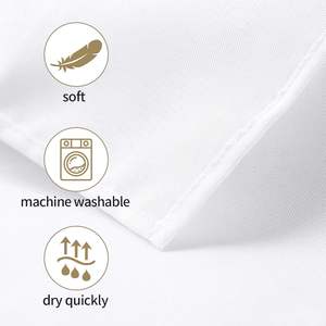 120 Round White <b>Tablecloth</b> for Wedding Banquet and Restaurant - Product Image 3