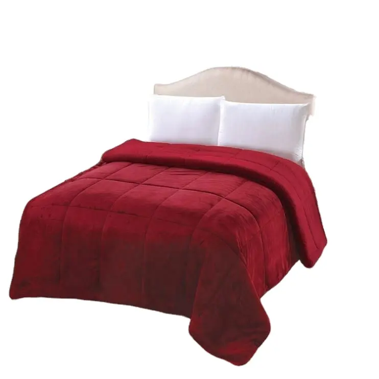 Colcha de inverno com padrões de flanela, conjunto de colcha king size, colcha grossa de inverno