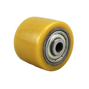 SS Polyuréthane sur de petite <span class=keywords><strong>taille</strong></span> en acier 2.5 pouces rouleaux en polyuréthane à double roulement à billes - Product Image 1