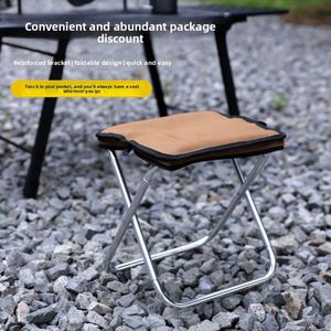 Silla Plegable de Aluminio Ultraligera para Exteriores, Tipo Pony, Portátil, para Viajes, Campamentos, Barbacoas y Picnics - Product Image 2