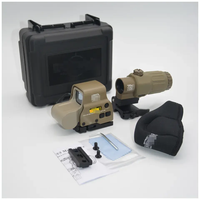 Optical Sight Combination 558 G33 Holographic Reflex Red Dot and 3X Magnifier Aluminum Alloy Quick Release for Hunting