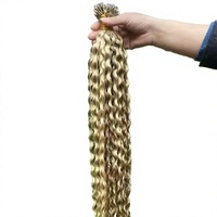 Extensions de cheveux synthétiques bouclés profonds pour tresses, mélange de couleurs, style Boho Goddess Locs, ondulations Ocean Wave, teintes