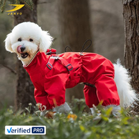 Anpassbarer Wasserdichter Winddichter Hunde-Regenmantel Vollständige Abdeckung Haustier-Bekleidung mit Verstellbaren Schnallen Hunde-Regenkleidung