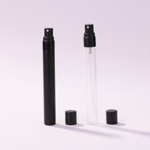 2毫升/3毫升/5毫升/10毫升可再填充透明香水玻璃喷雾瓶泵喷雾器黑色塑料盖旅行试用装迷你 - Product Image 3