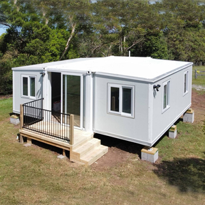 Casa Contenedor Plegable de 20 pies Resistente a Huracanes, Material de Panel Sándwich para el Sudeste Asiático, Ahorro de Energía para <span class=keywords><strong>Puerto</strong></span> <span class=keywords><strong>Rico</strong></span>, Prefabricada Moderna - Product Image 3