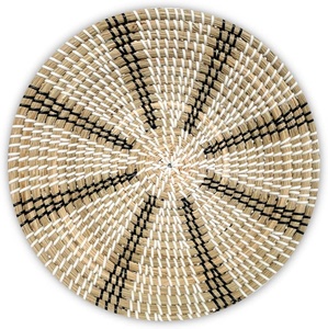 Cỏ biển giỏ với mô hình dệt lưu trữ giỏ Boho trang trí nội thất tường trang trí nội thất treo tường giỏ wicker tường giỏ trang trí bộ - Product Image 1