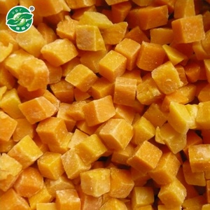 Dés de citrouille surgelés IQF conformes à la norme HACCP, légumes naturels et sains pour l'approvisionnement mondial - Product Image 2