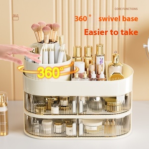 Bán Buôn Ba-Hai Lớp In Ngăn Kéo Với Thắp Sáng Gương Mỹ Phẩm Hai Mặt Lưu Trữ Không Khí Hộp Đối Với Trang Sức Kết Hợp Lưu Trữ - Product Image 3