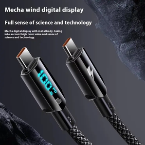 1,2 M 3.94FT <span class=keywords><strong>USB</strong></span> a Tipo-<span class=keywords><strong>C</strong></span> Cable de datos de carga con 100W Power Super Fast 66W Adaptador de carga para teléfonos móviles - Product Image 5
