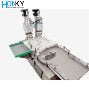 Máquina taponadora automática de botellas de viales de escritorio 3600 BPH 0.6Mpa para aplicaciones químicas médicas de aceite-Caja de barril de PLC eléctrico - Product Image 4