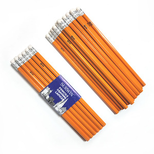 Crayons HB en bois de 7 pouces, noirs, avec gomme rouge, crayons jaunes pour enfants, prix bas, directement de l'usine - Product Image 3
