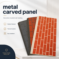 Panneaux décoratifs en PU et aluminium pour façade extérieure et isolation thermique
