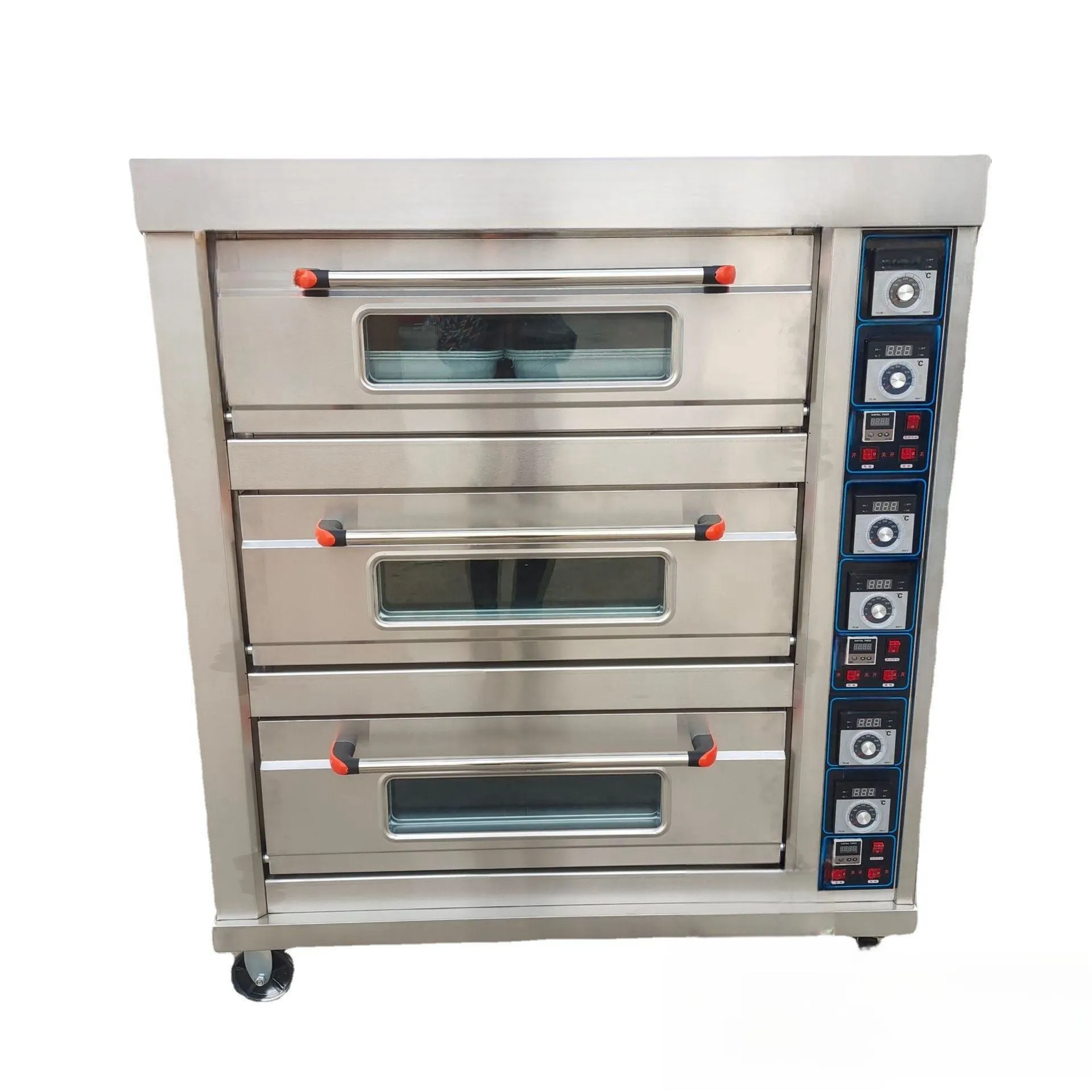 factory outlet Production capacity 60 trays per hour double wall oven electric 360 degree heating 3 in 1 electric oven