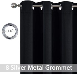 100% <span class=keywords><strong>tende</strong></span> oscuranti in poliestere solide termiche isolate riducono il rumore oscurante <span class=keywords><strong>tende</strong></span> da finestra per <span class=keywords><strong>soggiorno</strong></span> camera da letto - Product Image 6