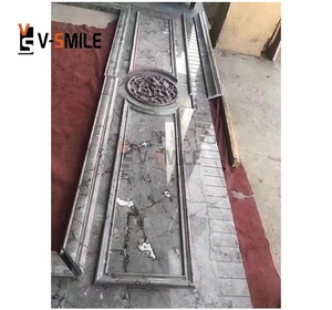 Trung Quốc Dark màu xám đá cẩm thạch với chồng chéo đường cong tĩnh mạch jamb bảo vệ cửa vỏ Cửa & khung cửa sổ - Product Image 5