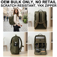 Sac à dos pour appareil photo reflex numérique et hybride en similicuir végétalien élégant, fabrication OEM/ODM en marque blanche, fabricant en gros