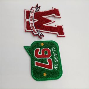 Écussons personnalisés brodés à faible MOQ, patchs tissés et patchs brodés 3D en chenille pour manteaux - Product Image 1