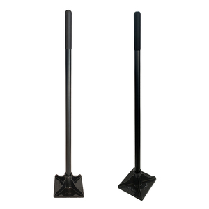 Outil de compactage de jardin robuste de 8 pouces, niveleur de sol, compacteur en fonte avec manche de 48 pouces pour le nivellement des terres et la réparation des pavés - Product Image 2
