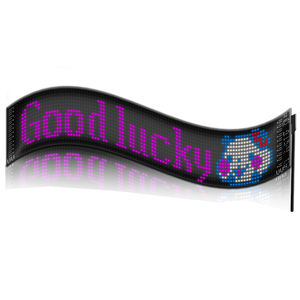 Panel LED Flexible RGB de 96x16, Letrero Luminoso Programable con Control por Aplicación, Alimentación USB, Fácil de Instalar, Accesorios para Exteriores - Product Image 1