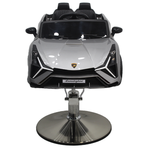 Özel gri oyuncak araba şeklinde çocuk berber koltuğu dayanıklı Metal saç kesme güzellik salonları için çocuklar için <span class=keywords><strong>Salon</strong></span> sandalyesi - Product Image 2