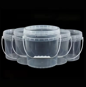 Clear Food Grade Recyclable <strong>Plastic</strong> <strong>Drums</strong> Pails Barrels 3L 5L 8L 20L Sizes Durable Water Resistant Buckets <strong>Plastic</strong> Box - Product Image 2
