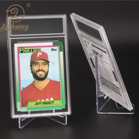 Vitrine de présentation pour cartes de basketball en PS ultra-transparente avec impression UV personnalisée, pour cartes gradées - Meilleures ventes