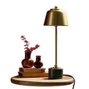 Modern Minimalist Table Lamp Marble Base <b>Led</b> Touch Control Rechargeable Desk <b>Light</b> For <b>Bar</b> Or Home Use - Product Image 2