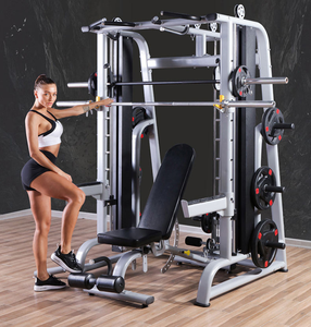 Machine Smith multifonctionnelle avec système de tirage et station de musculation à câble pour l'entraînement de la force du dos, de la poitrine et des bras - Product Image 3