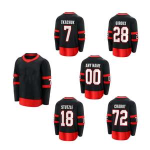 Nouveaux maillots de hockey sur glace cousus en gros 2025 Ottawa 7 Brady Tkachuk 28 Claude Giroux 12 DeBrincat 72 Chabot 18 Stutzle - Product Image 1