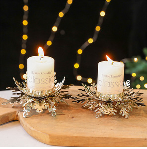 LINGKAI Christmas Metal Candle Holder Hollow Star Tree <b>Butterfly</b> Tabletop Candlestick Home Holiday <b>Party</b> <b>Decor</b> - Product Image 5