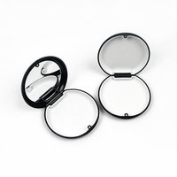 LOGO personnalisé magnétique petite boîte de rangement pour aligneurs dentaires en miroir étui de retenue rond boîtes magnétiques orthodontiques colorées