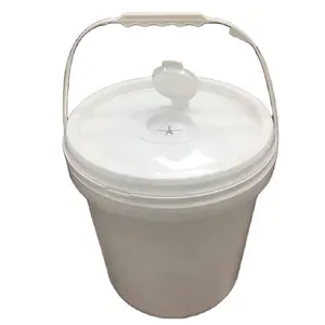 10L Plastic bucket pail barrel with lid handle for wet tissues 4L 5L 8L