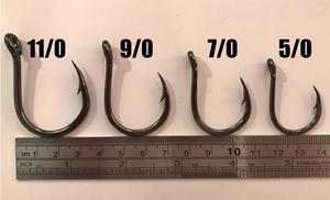 Hameçon de pêche à trous, crochet à poisson, en acier à haute teneur en carbone, nickel noir, appât direct, 8136g, haute qualité - Product Image 3