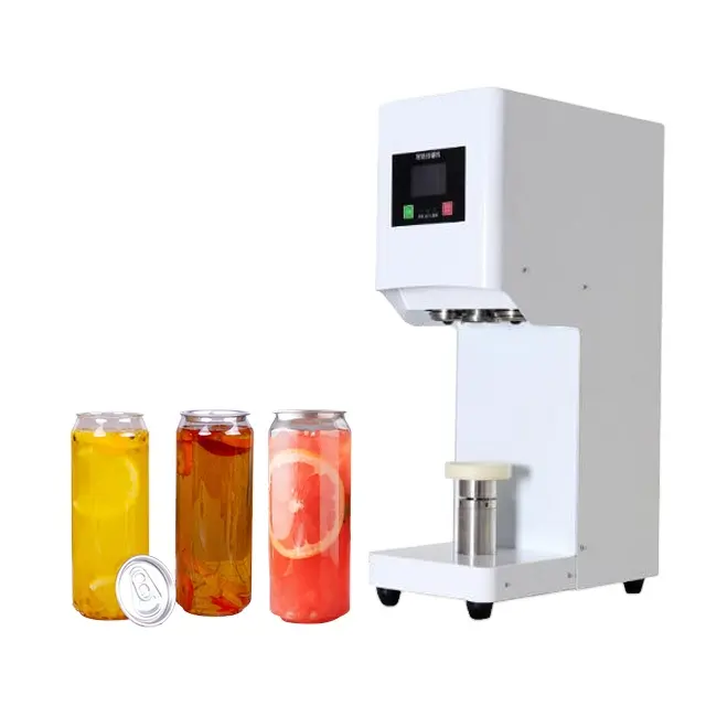 Automatic aluminium plastic cans machine sealer food can sealing package machine For Sale
