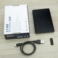 Boîtier de disque dur SATA en aluminium U25E 2,5 pouces, USB2.0, boîte externe portable pour disque dur SSD pour ordinateur portable, livraison gratuite