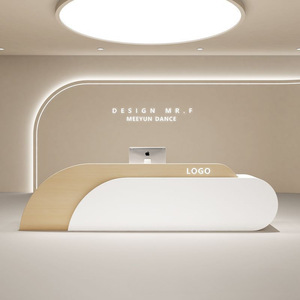 Mostradores de recepción personalizados de alta gama para centros comerciales, hoteles y oficinas, ideales para centros de spa y escritorios de bienvenida de clínicas - Product Image 6