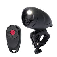 Phare avant de vélo pour la sécurité nocturne en extérieur, avec alarme antivol sonore, télécommande, klaxon de guidon et batterie