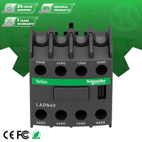 Nouveau bloc de contact auxiliaire original TeSys Deca 4NO Ladn40 Ladn40c à montage frontal avec bornes à vis, neuf et d'origine industrielle
