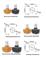 Connecteur de barre omnibus en cuivre 200-600A, bloc de terminaison d'alimentation pour armoire de stockage d'énergie nouvelle, connecteur de barre 1500V pour système de stockage d'énergie