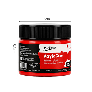 Peinture acrylique Xin Bowen 100 ml, très vendue, pour artistes, peinture acrylique <span class=keywords><strong>de</strong></span> qualité, fournisseur d'articles d'art - Product Image 2